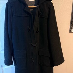 J. Crew Black Pea Coat